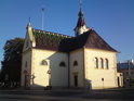 Kostel Povýšení svatého Kříže v Lanžhotě, poslední obci při řece Moravě v České republice.