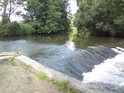 Jez na řece Moravě u Lukavice.